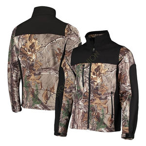 Veste Softshell Realtered Black San Francisco Hunter à col montant, coupe-vent, respirante, en polyester, à manches longues pour homme - Product Image 2