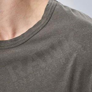 Camisetas de gimnasio para hombre, camisetas que absorben la humedad para hombre, camisetas estampadas de corte holgado 100% algodón para hombre - Product Image 3