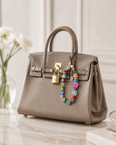 Porte-clés tendance en acrylique fait main, imperméables et colorés, avec motifs papillon, fleur et étoile, pour femmes, vente en gros - Product Image 4