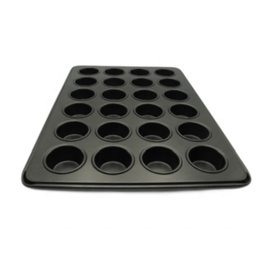 Mini sartén para magdalenas de 24 tazas, acero al carbono, Premium, antiadherente, apto para microondas, molde para hornear, buena liberación, herramientas para postres, fiestas de pastel duraderas - Product Image 4