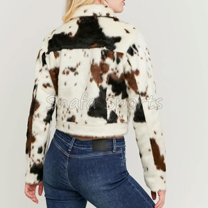 Chaquetas de Cuero Vacuno para Mujer, Fabricante Personalizado, Venta al Por Mayor, Chaqueta de Moda Femenina, Nuevo Estilo, Chaquetas de Cuero Vacuno Originales - Product Image 2