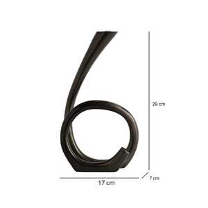 Support de bougie moderne en spirale, hauteur 10 pouces, décoration d'intérieur durable - Product Image 4
