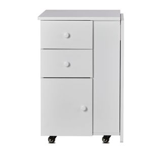 Table de manucure portable et pliable avec aspirateur électrique, roues verrouillables, coussin de poignet et tiroirs pour salons de beauté, en métal durable - Product Image 4