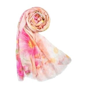 Vente chaude femmes élégant longue écharpe en cachemire personnalisé impression numérique châle doux laine et coton matériel pour le département musulman - Product Image 1