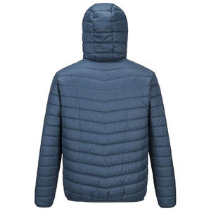 Veste matelassée à capuche pour homme personnalisée, légère et isolante, avec rétention de chaleur de haute technologie, vente en gros OEM - Product Image 2