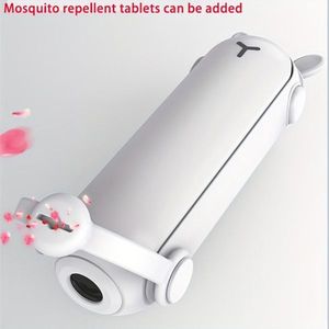 <b>Portable</b> Wearable 3-in-1 Mini <b>Fan</b> Handheld USB Multifunctional Charging Foldable Design Flashlight Random Colors for Summer - Product Image 4