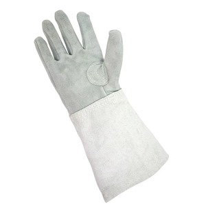 Gants de soudage en cuir de vachette avec logo personnalisé, couleur au choix, pour hommes et femmes - Product Image 6