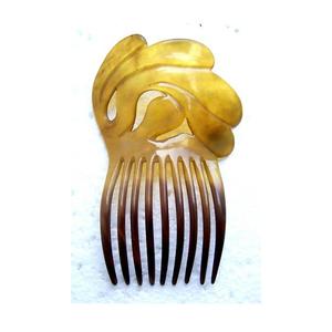 Peigne en corne de buffle naturelle de haute qualité, fait main, style français, avec texture naturelle, pour démêler et coiffer les cheveux - Product Image 4