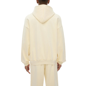 เสื้อฮู้ดดี้โอเวอร์ไซส์แบบเรียบสำหรับผู้ชายและผู้หญิง |   เสื้อฮู้ดผ้าฝ้ายเนื้อนุ่มทรงหลวมสไตล์สตรีทแวร์ - Product Image 2