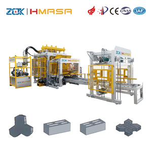 Machine à fabriquer des briques en béton économique et efficace ; flexible et facile à entretenir ; contrôle PLC avec écran tactile. - Product Image 1
