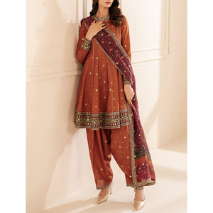 Nuevo diseño de Shalwar Kameez para mujer, elegante atuendo oriental, Shalwar Kameez para mujer, cómodo tejido de algodón, ropa tradicional para mujer - Product Image 6