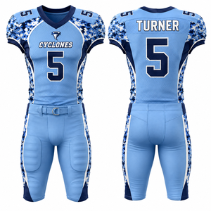 Uniforme de Fútbol Americano Personalizado con Número, Venta al por Mayor, Ropa Promocional para Eventos Escolares, Universitarios, Comunitarios, Academias, Clubes Deportivos, Equipos - Product Image 6