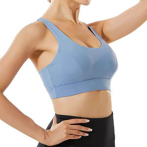 Hot Sale 100% High Quality Custom Made Women's Sports Bra Front High Support Yoga Lightweight Breathable Quick Dry Spandex/Nylon - Product Image 4