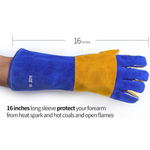 Gants de soudure en aluminium résistant à la chaleur de qualité supérieure pour travaux pyrotechniques, sécurité industrielle, travaux de soudure et lutte contre les incendies - Product Image 5
