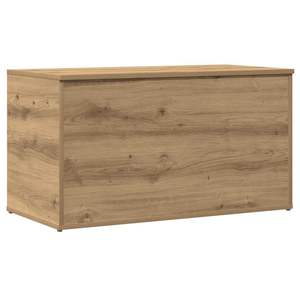 Coffre de rangement artisanal en bois d'ingénierie en chêne 33,1x16,5x18,1 po, meuble de chambre à coucher - Product Image 2