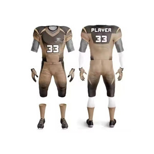 Uniforme de football américain pour hommes adultes de qualité supérieure, léger, respirant, 100% polyester, vêtements de sport personnalisés pour équipe - Product Image 1