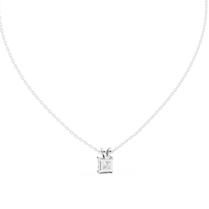 S925 Sterling <b>Silver</b> Pendant <b>Necklace</b> With Moissanite Classic Style for Engagement Gift <b>Silver</b> Jewelry - Product Image 6