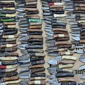 Cuchillo de Caza Mini OEM Personalizable con Hoja Fija, Cuchillo de Bolsillo con Mango de Madera, Acero de Damasco, Uso Industrial y al Aire Libre, para Minoristas - Product Image 1