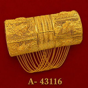 คลาสสิค MOLL JEWELLERS สร้อยข้อมือทองคำ 24K ชุบเพทายสำหรับผู้หญิงงานแต่งงานเครื่องประดับปาร์ตี้ A-43114 - Product Image 6