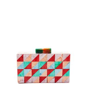 Pochette de soirée en résine écologique pour femmes, accessoire de mode en cristal - Product Image 1