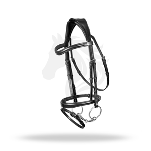 Brida de equitación inglesa de tamaño completo para control de caballos - Product Image 1