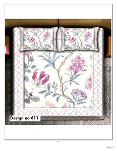 Juego de Sábanas Modernas para el Día a Día, Impresas en 7D, de Microfibra de 140 g/m², Tamaño King, 3 Piezas, 275*275 cm, Sábana Plana con Fundas de Almohada, Diseño Floral, 300 Hilos - Product Image 3