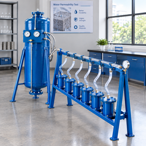 Appareil semi-automatique en acier doux pour l'essai de perméabilité des mortiers à base de ciment et de pozzolan |   Équipement de laboratoire pour l'analyse du ciment - Product Image 2