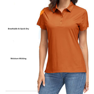 Camisetas Polo de Manga Corta de Verano de Primera Calidad, Camisetas Polo Casuales de Golf para Mujer, Camiseta Polo de Tenis Ajustada de Algodón a la Moda - Product Image 3