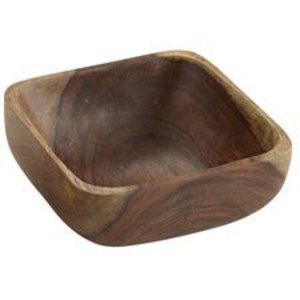 Tazón Redondo de Madera de Acacia Natural Hecho a Mano para Servir Frutas, Verduras y Bocadillos, Vajilla de Cocina para el Hogar y Restaurantes - Product Image 3