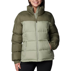 Women's Waterproof Eco-Friendly Fur Trim Zipper Bubble Bomber <b>Jacket</b> Crew Neck Lightweight Breathable Windproof Winter <b>Long</b> - Product Image 1