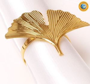 LINEA EXPORTS INC Anneau de serviette en laiton motif cerf doré, design glamour, écologique, pour décoration de table de fête de Noël - Product Image 3