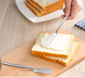 Stainless Steel Dessert Knife Multifunction Stainless Steel Butter <b>Cutter</b> Cheese Knives Mirror Polish For <b>Bread</b> Knife - Product Image 1
