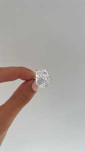 Bague Solitaire Scintillante en Or Véritable 10k 14k 18k avec Diamant de Laboratoire Taille Coussin 10ct, Vente en Gros, Fabricant de Bijoux Personnalisés avec Grande Pierre - Product Image 3