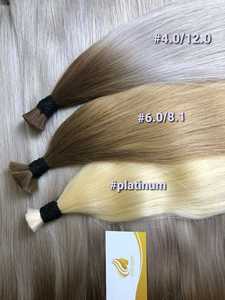 2024 Volos pour Ombre Colors Remy Extensions de cheveux de couleur claire paquet de cheveux vietnamiens en vrac matière première prix de gros - Product Image 5