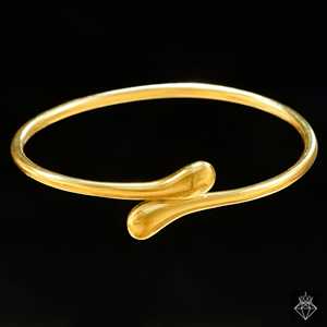 PRAO Bracelet jonc ouvrable anti-ternissement Bracelets fins audacieux et or - Product Image 2