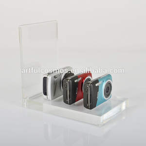 Modern Retro-Inspired Vintage Transparent <b>Acrylic</b> Camera Display <b>Stand</b> Matte Finish Freestanding Design Customization for - Product Image 2