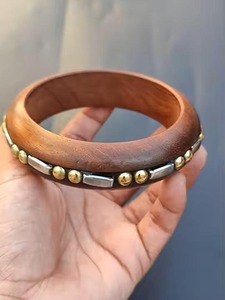 Eco Friendly Handmade Wooden Bangle <b>Bracelet</b> Stylish Natural Jewelry Gift for Women & Girls - Product Image 3