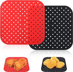 Revestimientos de Silicona para Freidoras de Aire, Antiadherentes, Fáciles de Limpiar, Reemplazo de Papel de Hornear para Freír al Aire, Cocinar al Vapor y Hornear en Horno - Product Image 5