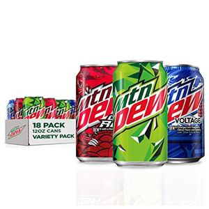 Meilleur prix pour la vente du pack varié Mountain Dew en canettes de 12 oz (330 ml) / Mountain Dew - Product Image 1