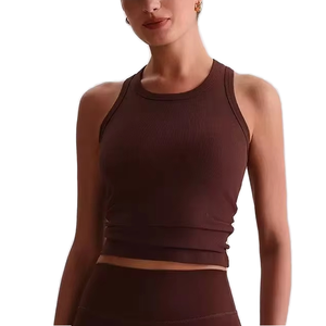 Top Deportivo de Yoga para Mujer con Espalda Cruzada, de Secado Rápido, Sin Costuras, de Poliéster, para Gimnasio y Entrenamiento - Product Image 2