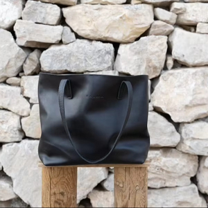 แฟชั่นทำด้วยมือสีทึบซิปหนังแท้กระเป๋าถือกระเป๋าถือขนาดใหญ่ความจุขนาดมาตรฐานกระเป๋าสะพายไหล่เดียว LTB-0248 - Product Image 1