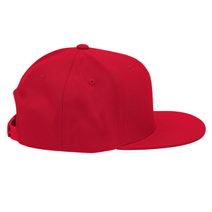 Wholesale Custom Black 6 Panel Hat Structured <b>Flat</b> Bill Mid Profile <b>Cap</b> With Embroidery Logo For <b>Men</b> And Women - Product Image 3