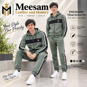 Ensemble de survêtement en polaire premium unisexe, sweat-shirt à fermeture éclair et pantalon, respirant, doux, confortable, pour l'automne - Product Image 4