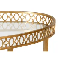 Table basse nordique décorative en aluminium écologique, hauteur réglable, surface en marbre blanc pour salons et appartements élégants