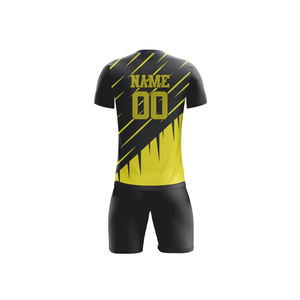 Maillots de football personnalisés en gros, impression numérique, ensemble complet, polyester, séchage rapide, manches courtes - Product Image 4