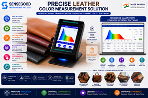 Espectrofotómetro portátil de mano con resolución de 1nm, 400-700nm, medición del color del cuero, colorímetro digital, software USB - Product Image 3