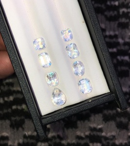 <b>Rainbow</b> Moonstone Faceted Lot Natural VVS Flashy Loose Gemstone Parcel For Jewelry Making Wholesale - Product Image 4