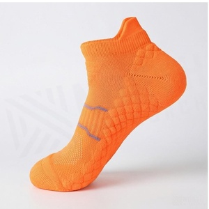<b>Orange</b> Ankle <b>Socks</b> Breathable Knitted Running <b>Socks</b> for Adults Summer Sport Wear - Product Image 3