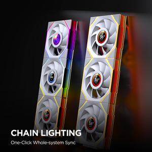 Jungle Leopard V4 LCD 120mm ARGB PWM Fan, 2.8" LCD Screen, Silent Computer Case Fan for PC <b>Gaming</b> - Product Image 5