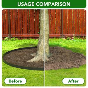 Kit de Borde para Jardín sin Excavación de 66 Pies, Negro, 2 Pulgadas Borde de Jardín Alto de Plástico con 120 Estacas para Césped y Suministros de Jardinería - Product Image 3